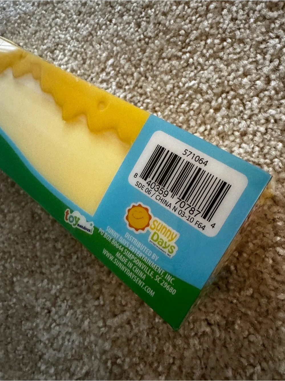 NWT Salted Butter Yellow Squishy